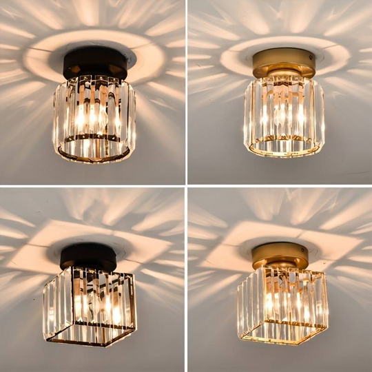 Moderne Plafondlamp met Kristallen Accenten 0