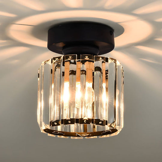 Moderne Plafondlamp met Kristallen Accenten 1