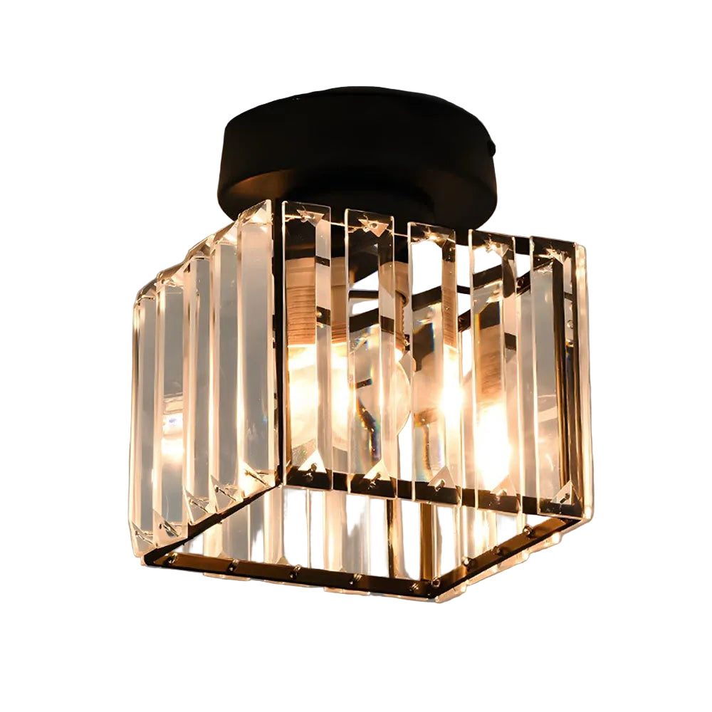 Moderne Plafondlamp met Kristallen Accenten 4