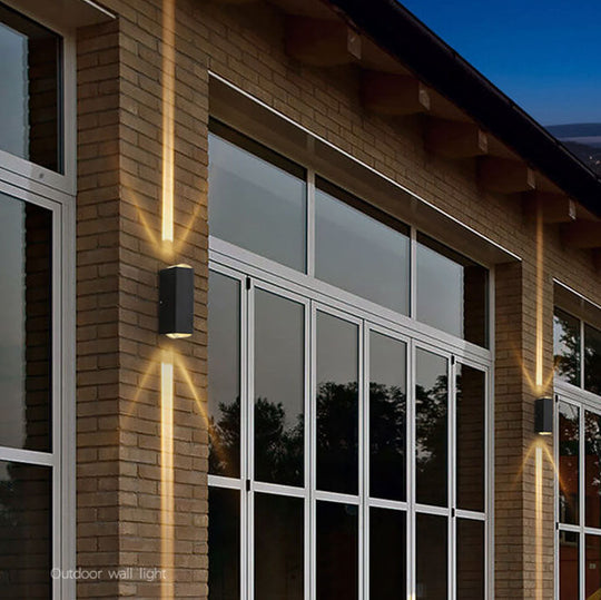 Moderne Rechthoekige LED Buiten Wandlamp 2