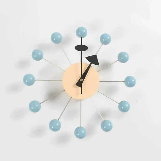 Moderne Wandklok Met Decoratief Metalen Ontwerp 32 cm 4