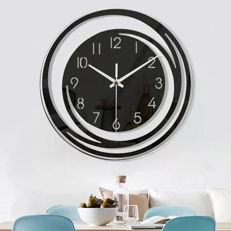 Moderne Wandklok Met Scandinavisch Design Geometrisch Minimalistisch 3