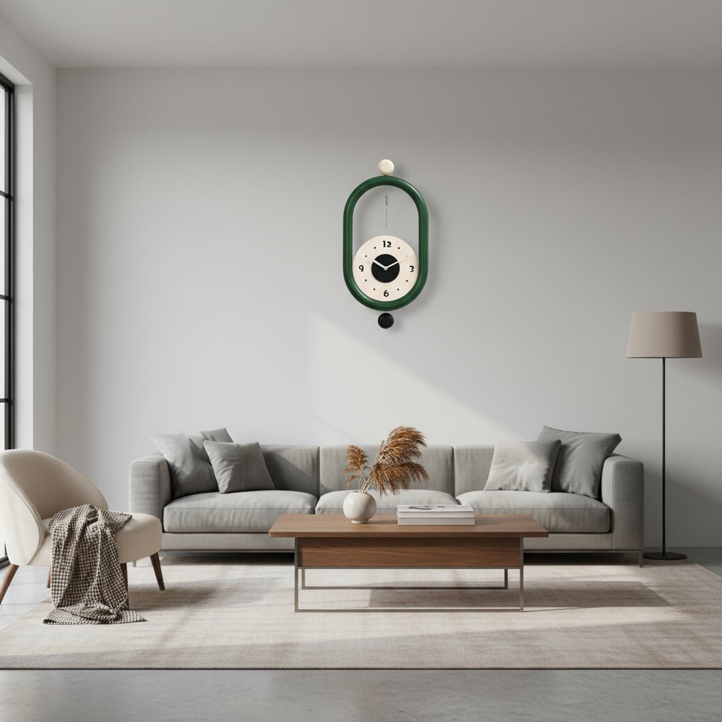Moderne Wandklok met 3D-Design en Stille Beweging 1