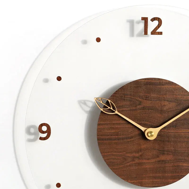 Moderne Wandklok met Houten Afwerking 6