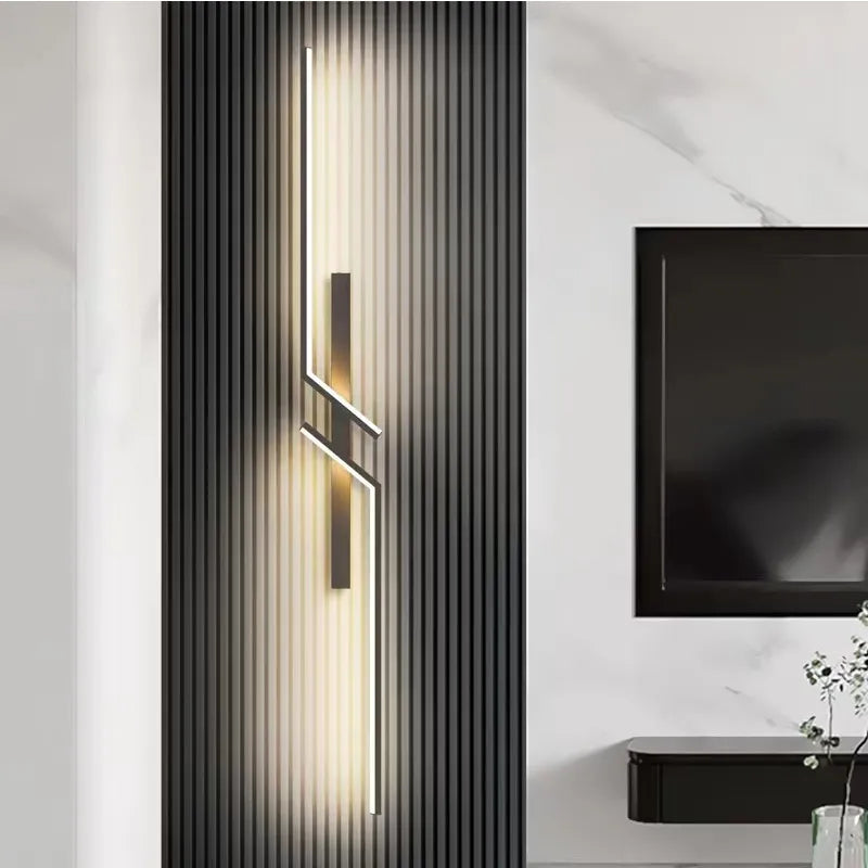 Moderne Wandlamp Zwart LED Voor Binnen Gebruik 2