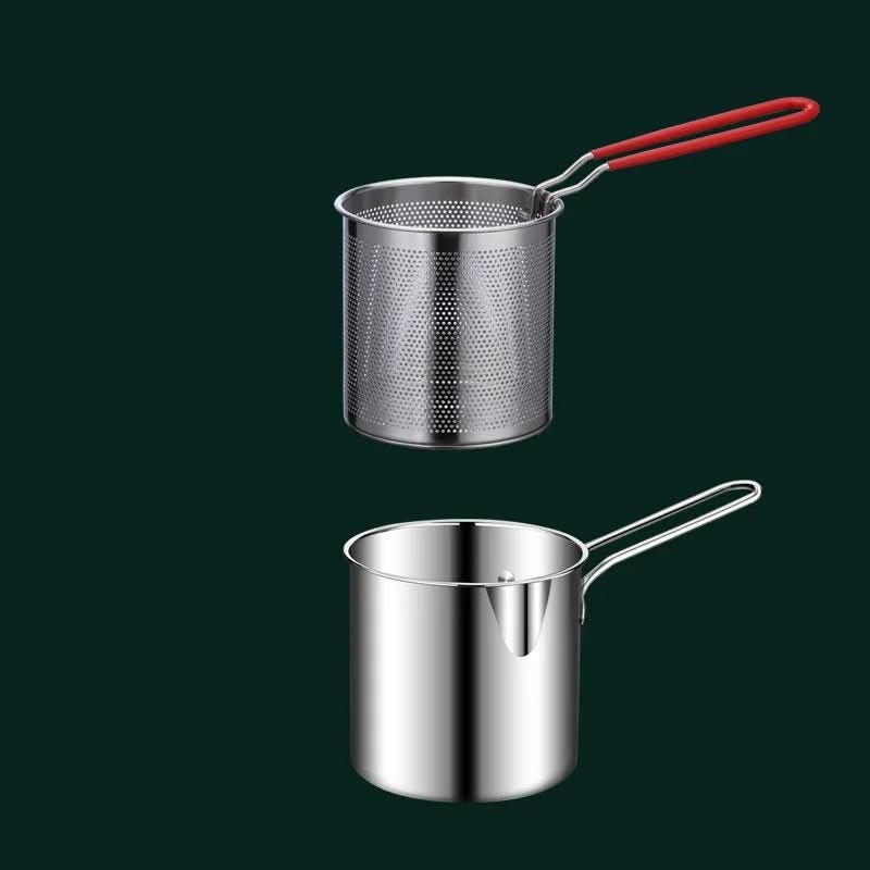 Multifunctionele Friteuse Roestvrijstaal met Siliconen Handvat 8