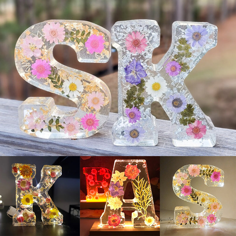 Nachtlampje met Gedroogde Bloemen en Persoonlijk Ontwerp 4