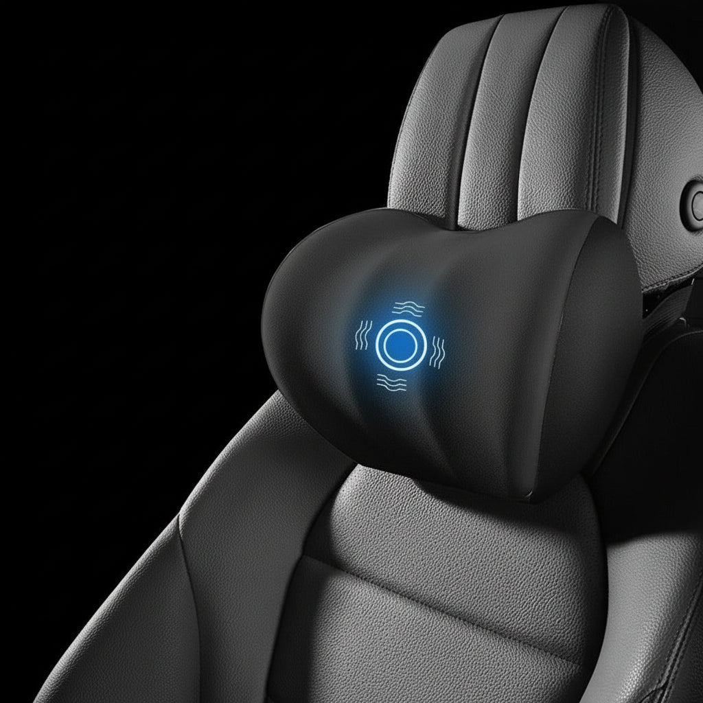 Nek- en Lendensteunkussen met Vibratiemassage voor Auto en Kantoor 8