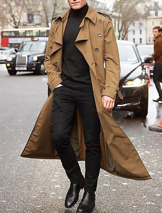 Heren Trenchcoat Casual Stijl