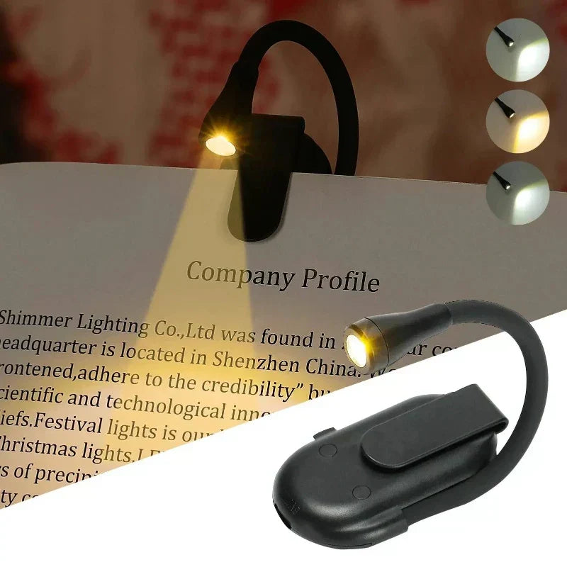 Oplaadbare Boekclip Leeslamp Draagbaar 1