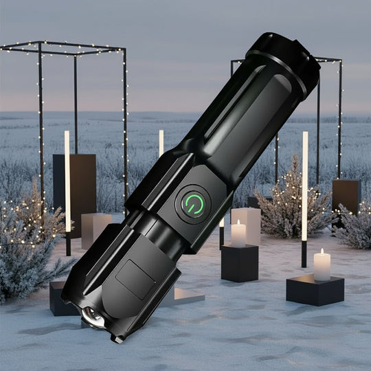 Oplaadbare LED Zaklamp Met Telescopische Zoom Voor Buitenactiviteiten 2