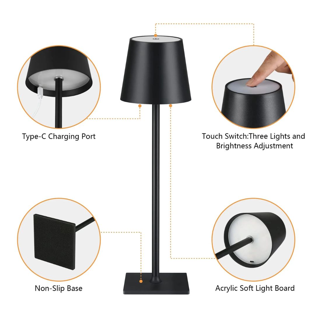 Oplaadbare USB-LED Bureaulamp Modern 3