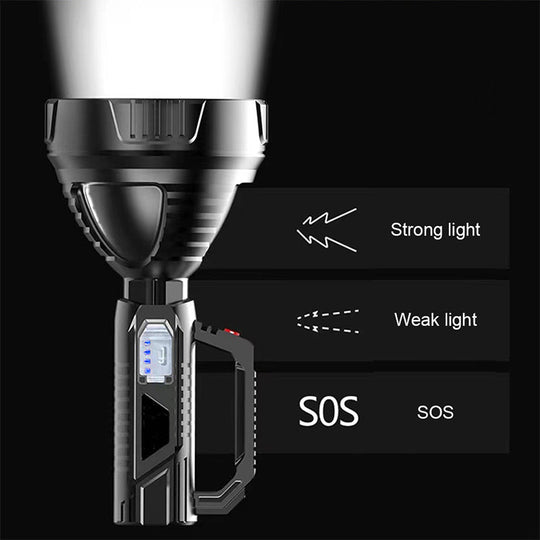 Oplaadbare Zaklamp LED met Multifunctionele Verlichting voor Buitenactiviteiten 5