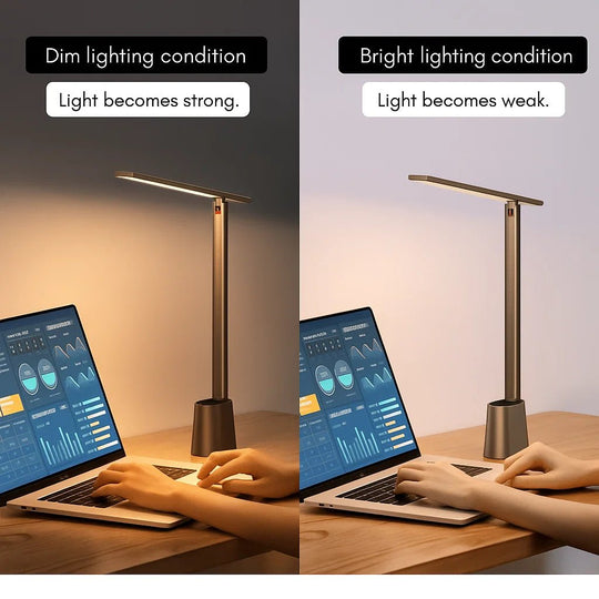 Opvouwbare LED-bureaulamp met Dimbare Functie 5
