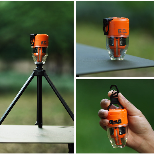 Outdoor Pomp Met Verlichting Compact Ontwerp 2-in-1 Voor Kamperen En Wandelen 4