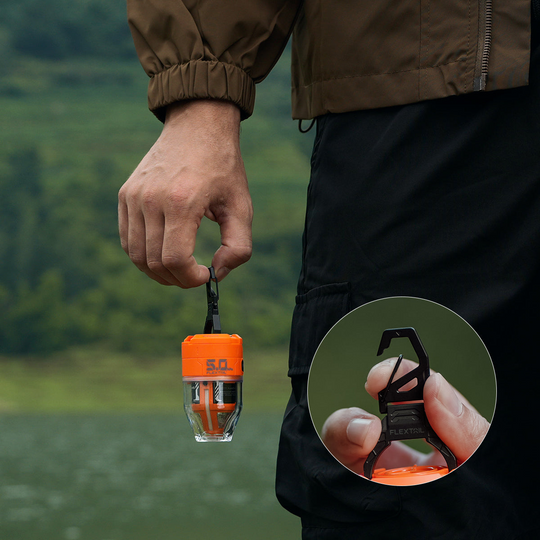 Outdoor Pomp Met Verlichting Compact Ontwerp 2-in-1 Voor Kamperen En Wandelen 5