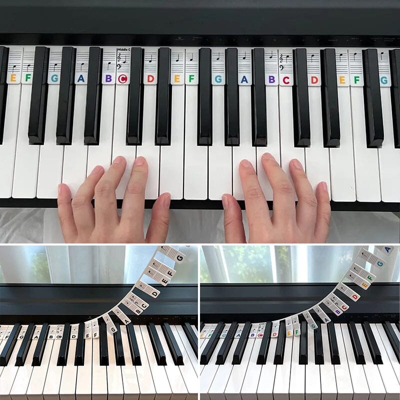 Piano Toetsenbord Nootlabels Verwijderbaar voor Beginners 8