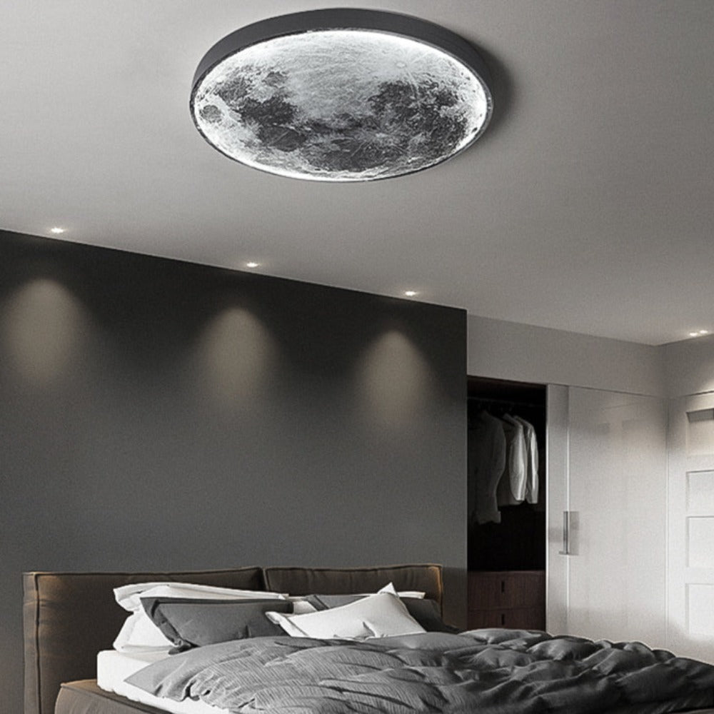 Plafond- of Wandlamp 3D Maan of Aarde 3