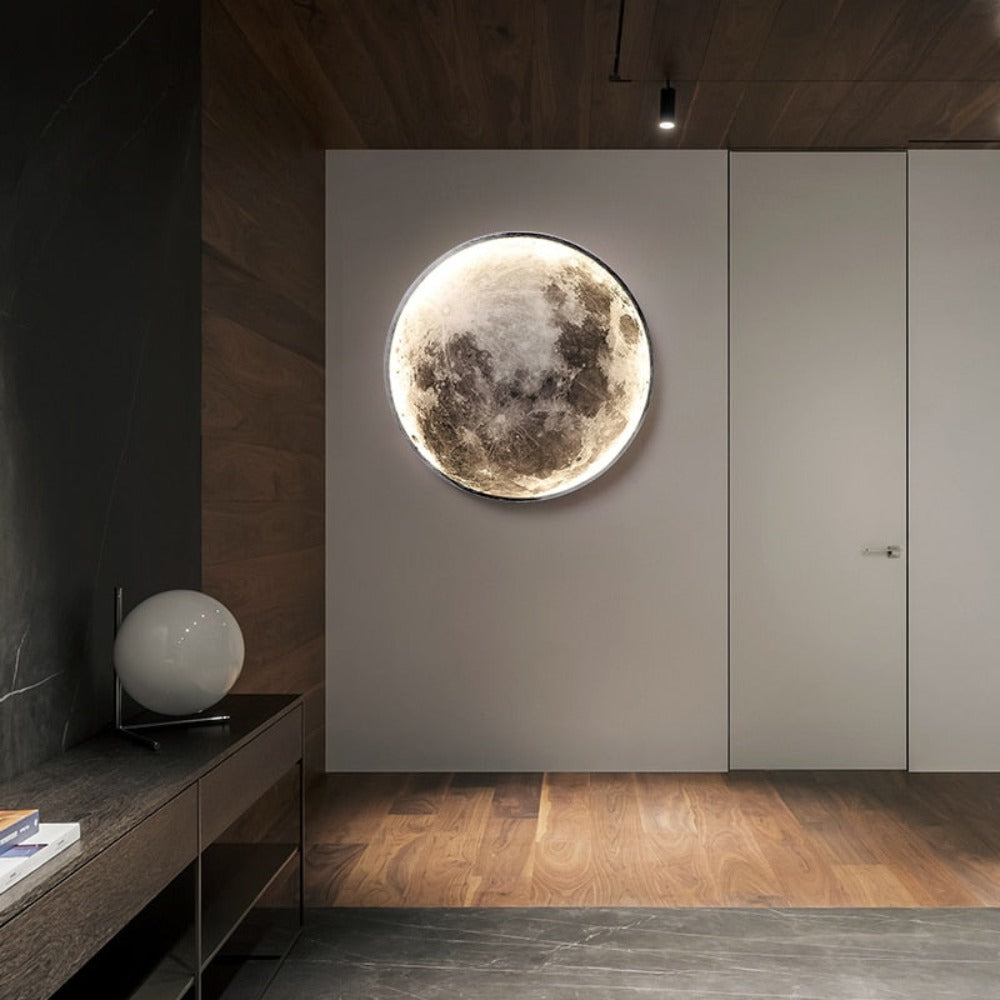 Plafond- of Wandlamp 3D Maan of Aarde 4