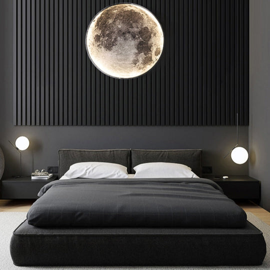 Plafond- of Wandlamp 3D Maan of Aarde 5