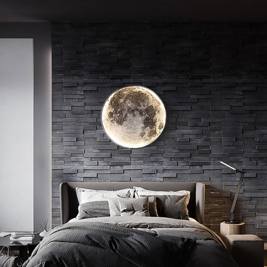 Plafond- of Wandlamp 3D Maan of Aarde 9