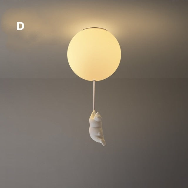 Plafondlamp Beer met Ballon voor Kinderen - Speelse Plafonniere voor Slaapkamer 10