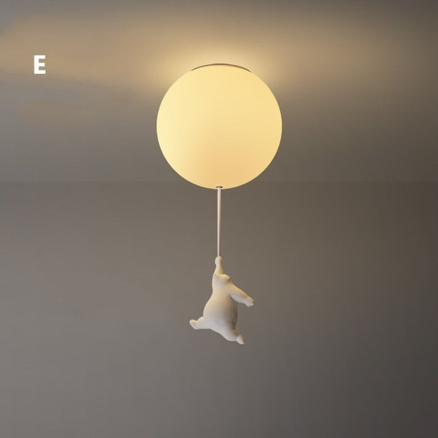 Plafondlamp Beer met Ballon voor Kinderen - Speelse Plafonniere voor Slaapkamer 12