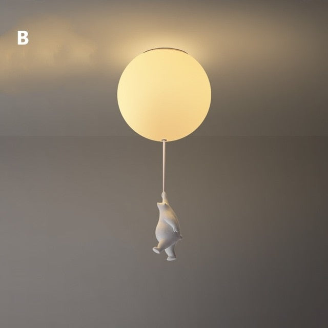 Plafondlamp Beer met Ballon voor Kinderen - Speelse Plafonniere voor Slaapkamer 9