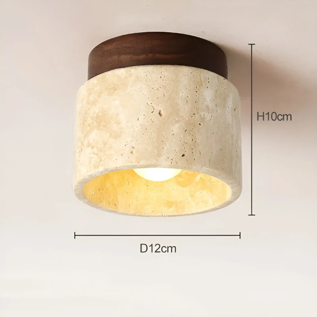 Plafondlamp Japans Design met Rustieke Charme 0
