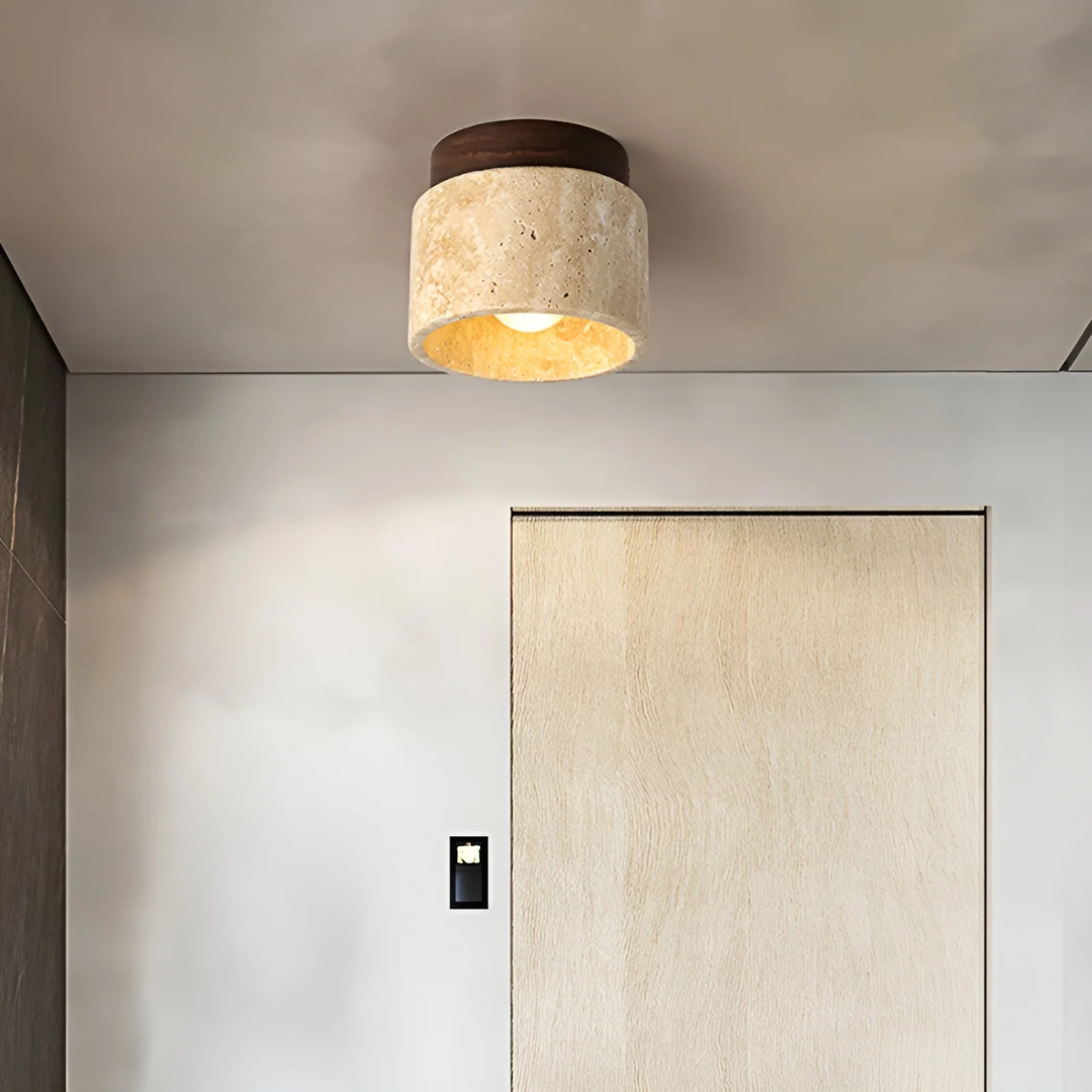 Plafondlamp Japans Design met Rustieke Charme 1