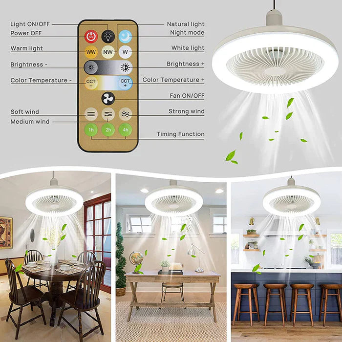 Plafondventilator met Verlichting en Afstandsbediening 1