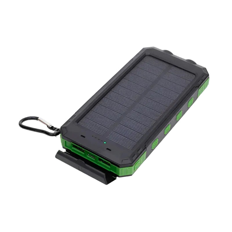 Powerbank met Zonne-energie en Zaklamp 0