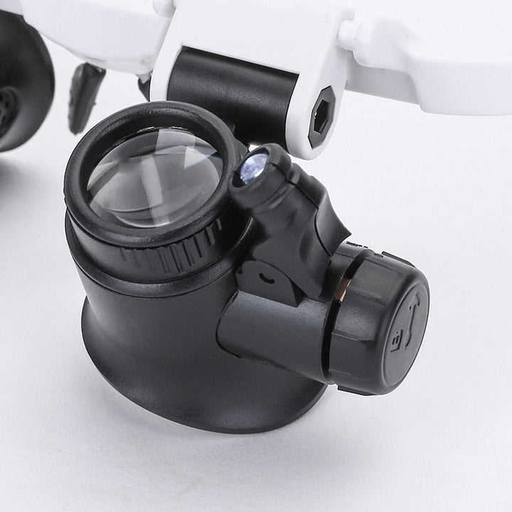 Professionele Vergrootglas met LED-verlichting en Verwisselbare Lenzen 4