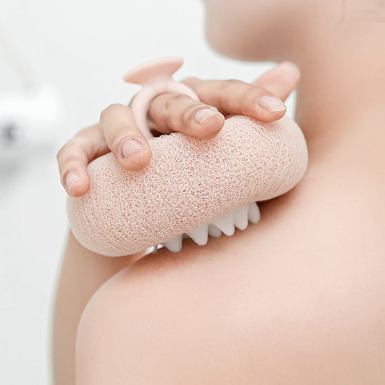 Reinigingsgereedschap Badsponsbloem Met Handvat voor Luxe Douche-ervaring 2