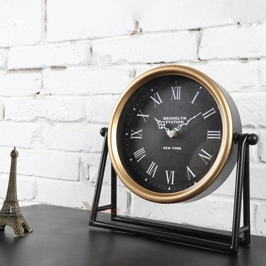 Retro Bureauklok Stille Tafelklok Vintage Stijl 3
