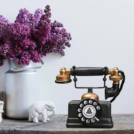 Retro Telefoon Ornament Antiekstijl 2