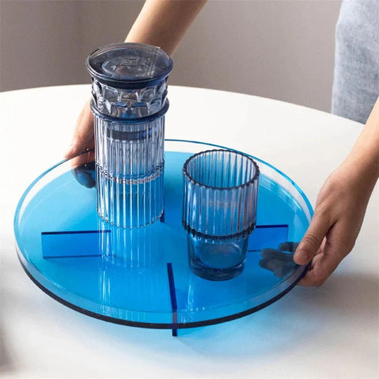 Rond Opbergbakje Voor Badkamer En Huisorganisatie Met Modern Ontwerp 2