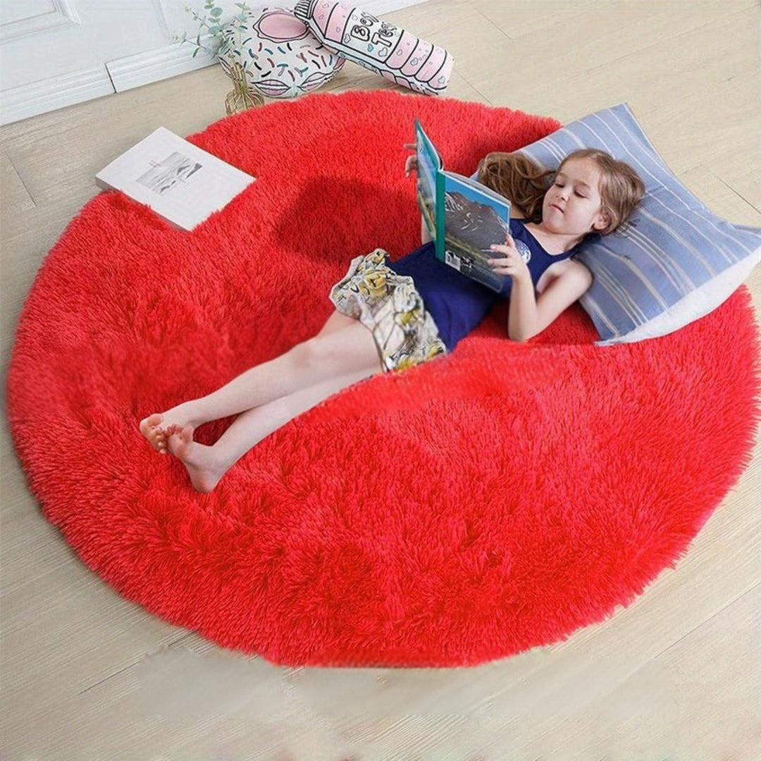 Rond Vloerkleed Pluizig voor Kinderkamer en Woonkamer 15