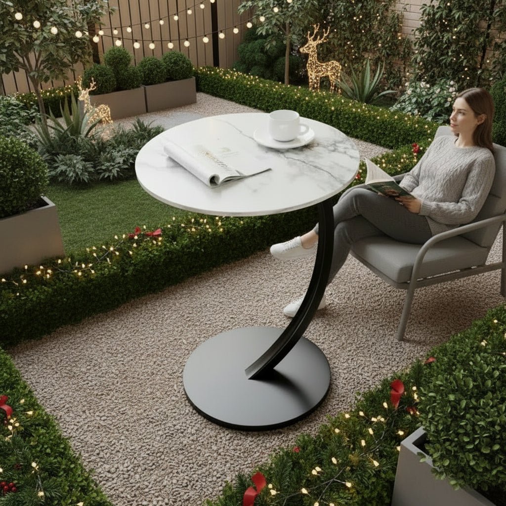 Ronde Bijzettafel Compact Voor Kleine Ruimtes 1