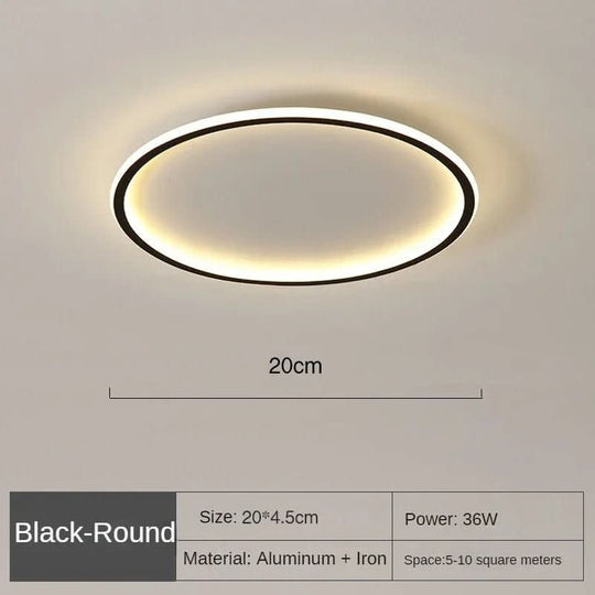 Ronde LED-plafondlamp Scandinavisch Design 5