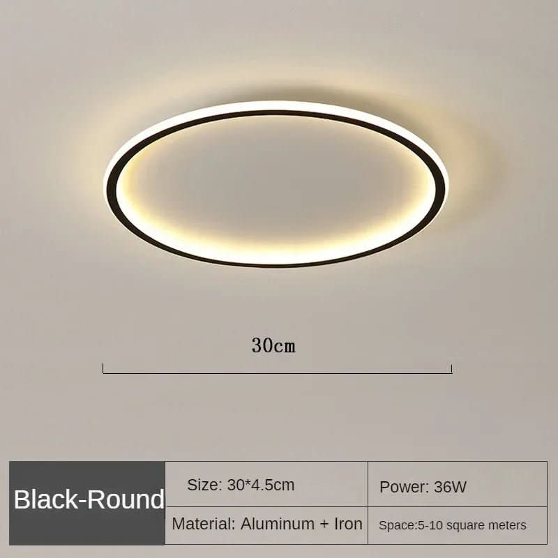 Ronde LED-plafondlamp Scandinavisch Design 8