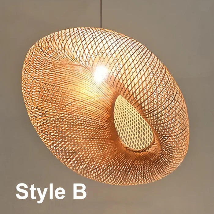 Rotan Hanglamp voor Woonkamer of Eetkamer met Natuurlijke Sfeer 6
