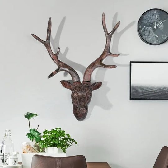 Rustieke Wanddecoratie Hertenkop 3D 1