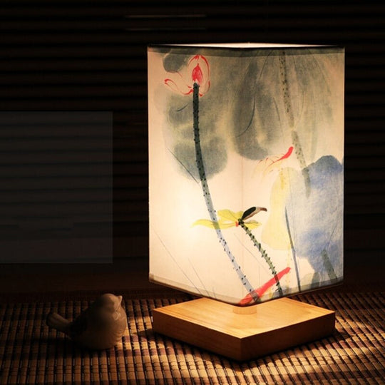 Scandinavische Tafellamp met Japans Design 3