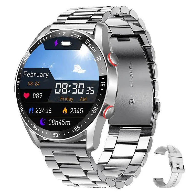 Smartwatch voor Bloedsuikermonitoring en Hartslagmeting met Stijlvol Ontwerp 5