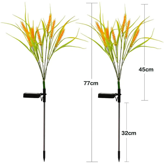 Solar Tuinverlichting Oorkaarsen Set van 2 voor Buitenverlichting 6