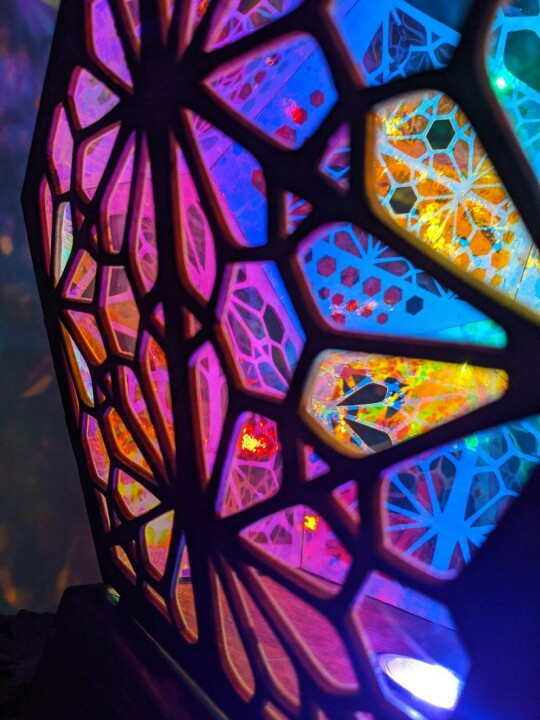 Tafellamp Bohemian Stijl met Sterrenhemelpatroon en Aanpasbare LED-kleuren 5
