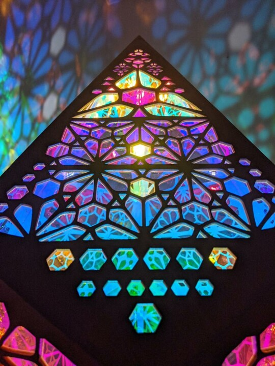 Tafellamp Bohemian Stijl met Sterrenhemelpatroon en Aanpasbare LED-kleuren 6