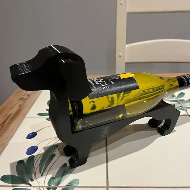 Teckel Wijnfleshouder Decoratief 7