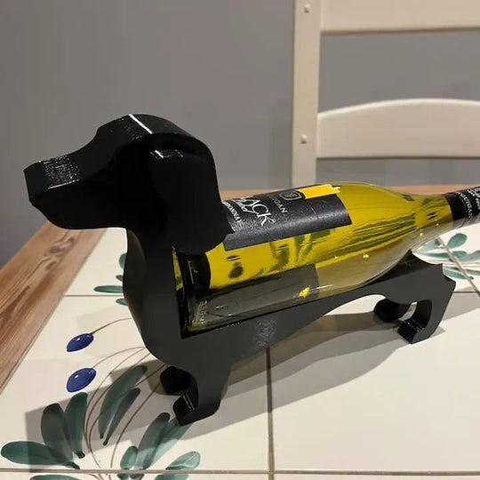 Teckel Wijnfleshouder Decoratief 7